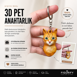 3D Pet Magnet – Fotoğraftan Evcil Hayvan Magneti