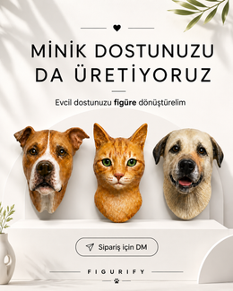 3D Pet Magnet – Fotoğraftan Evcil Hayvan Magneti